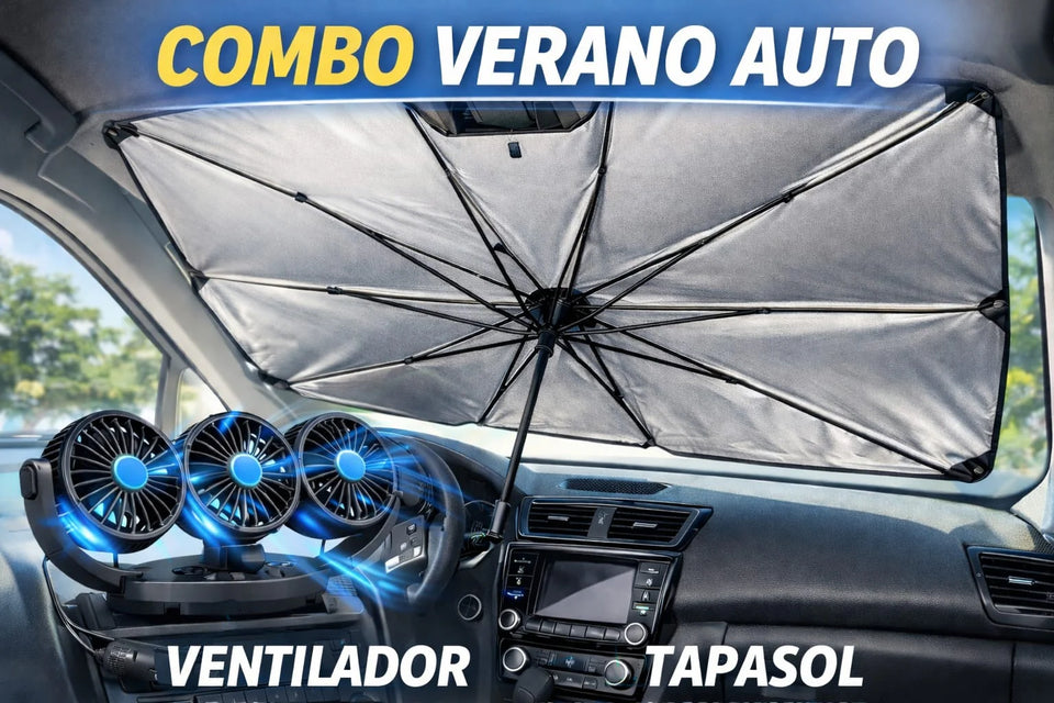 VENTILADOR+ TAPASOL COMBO VERANO–AUTO 2026